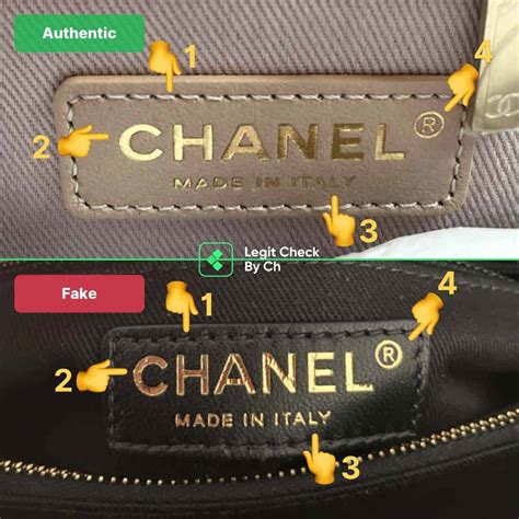 chanel logo fake vs real|how to check chanel authenticity.